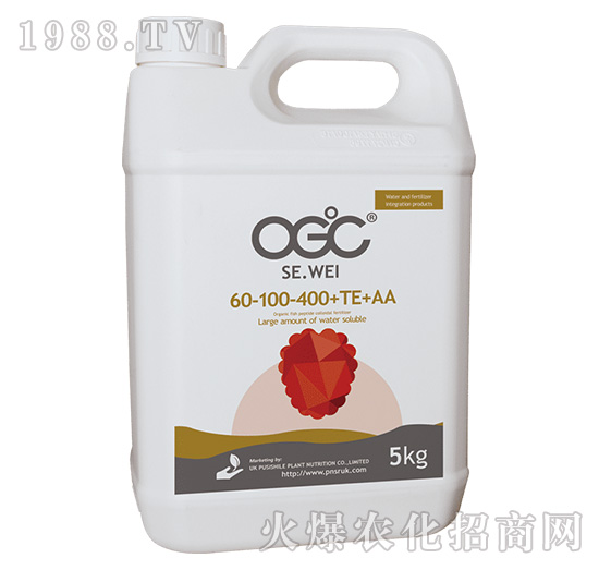 大量元素水溶肥料60-100-400+TE+AA-OGC·色味-陽(yáng)光綠健