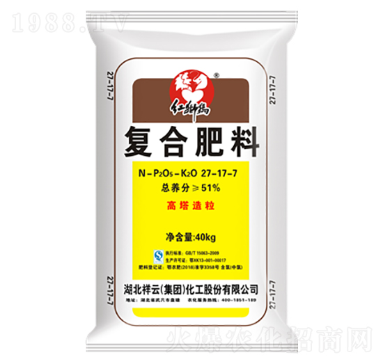 高塔造粒復合肥料27-17-7-紅獅犸-祥云化工