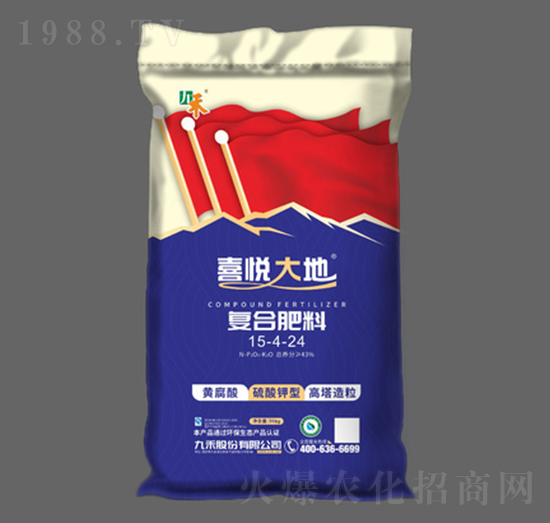高塔造粒復合肥料15-4-24-喜悅大地-九禾股份