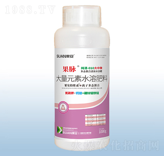 純清010大中微多肽螯合清液水溶肥-果脈-粟安