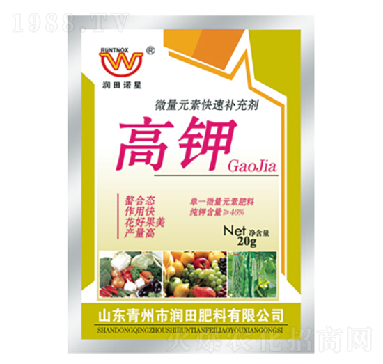 微量元素快速補(bǔ)充劑-高鉀-潤田肥料