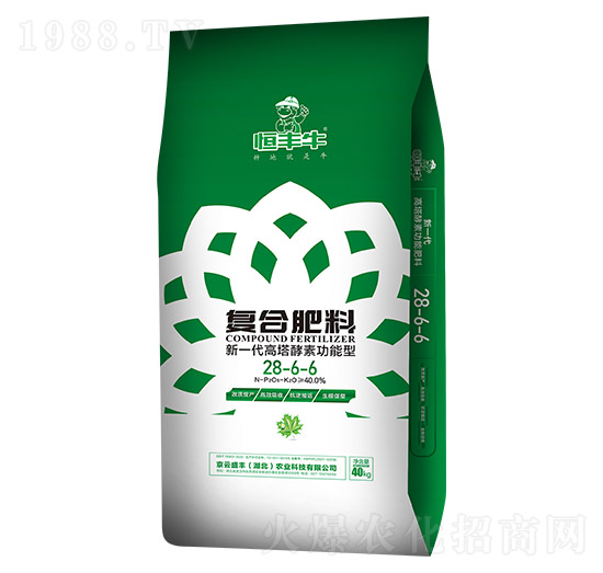 新一代高塔酵素功能型復(fù)合肥料28-6-6-京云盛豐