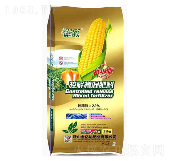 25kg控釋摻混肥料25-13-13-快樂(lè)秋天-金億達(dá)肥業(yè)