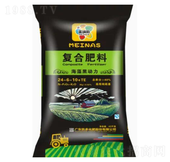 海藻黑動力復(fù)合肥料24-6-10+TE-美納斯-凱多化肥