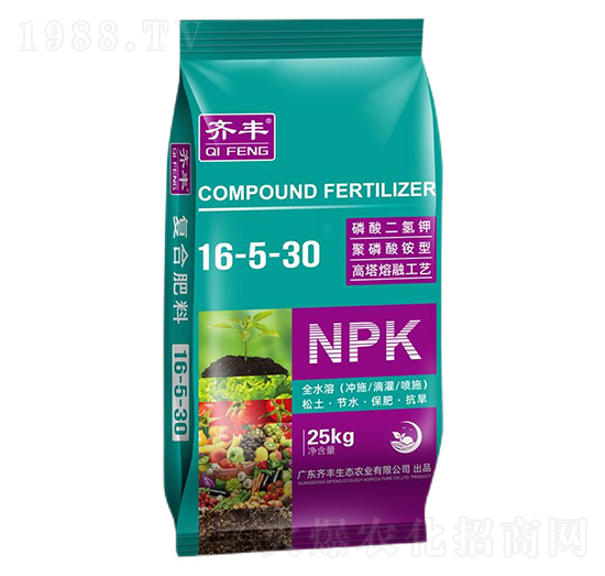 高塔熔融復合肥料16-5-30-齊豐農業(yè)