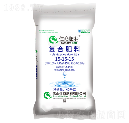 脲醛緩釋復合肥料15-15-15-住商肥料