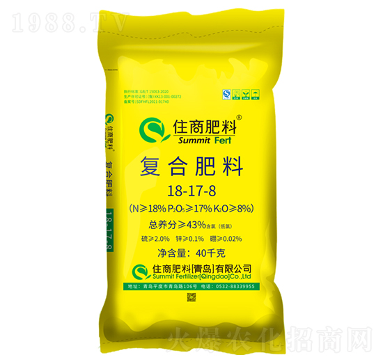 氯化鉀型復合肥料18-17-8-住商肥料