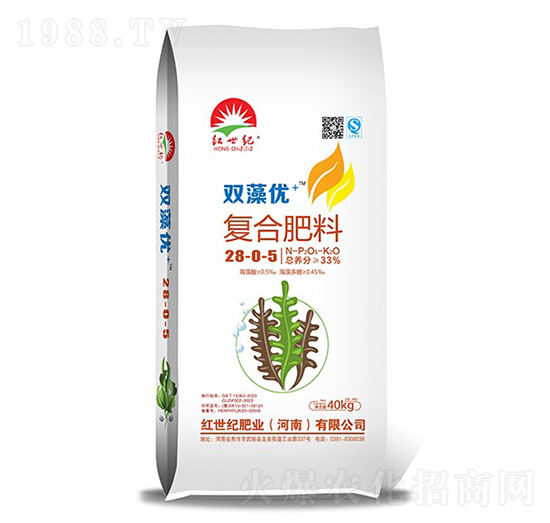 雙藻優(yōu)+復(fù)合肥料28-0-5-紅世紀(jì)