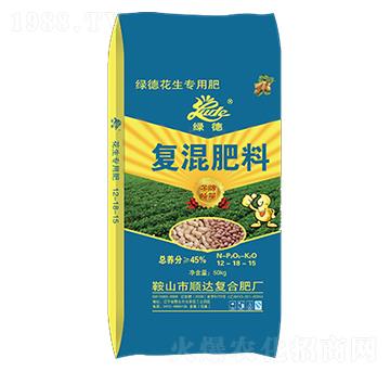 50kg復(fù)混肥料12-18-15-綠德-順達(dá)