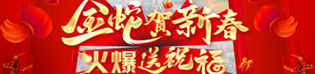 金蛇賀新春，火爆送祝福！